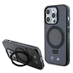 Чохол BMW Ring Stand M Collection для iPhone 15 Pro Black with MagSafe (BMHMP15LURSK)