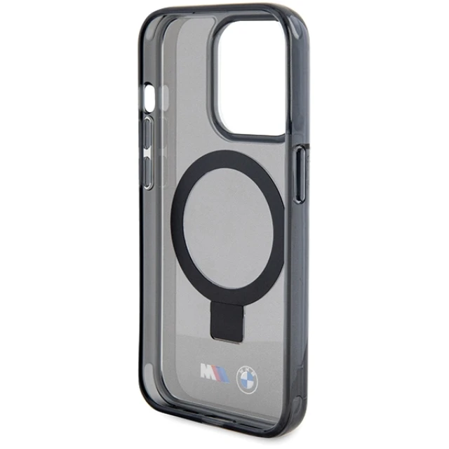 Чохол BMW Ring Stand M Collection для iPhone 15 Pro Black with MagSafe (BMHMP15LURSK)
