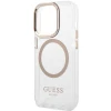 Чохол Guess Metal Outline для iPhone 15 Gold with MagSafe (GUHMP15SHTRMD)