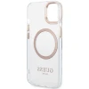 Чохол Guess Metal Outline для iPhone 15 Plus Gold with MagSafe (GUHMP15MHTRMD)