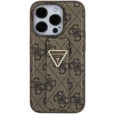 Чохол Guess Grip Stand 4G Triangle Strass для iPhone 15 Brown (GUHCP15SPGS4TDW)