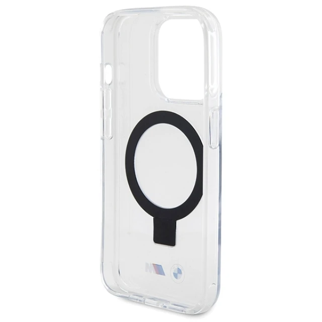 Чохол BMW Ring Stand M Collection для iPhone 15 Pro Clear with MagSafe (BMHMP15LURST)