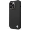 Чохол BMW Silicone Metal Logo для iPhone 15 Pro Black (BMHCP15LSILBK)