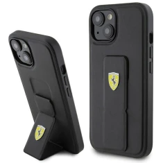 Чохол Ferrari Grip Stand для iPhone 15 Black (FEHCP15SGSPSIK)