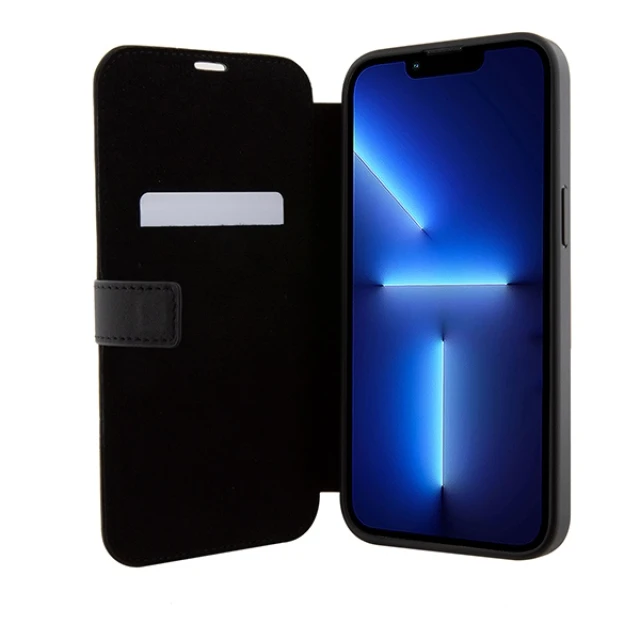 Чохол-книжка Mercedes Leather Wave Pattern для iPhone 15 Pro Black (MEBKP15L8ROLK)