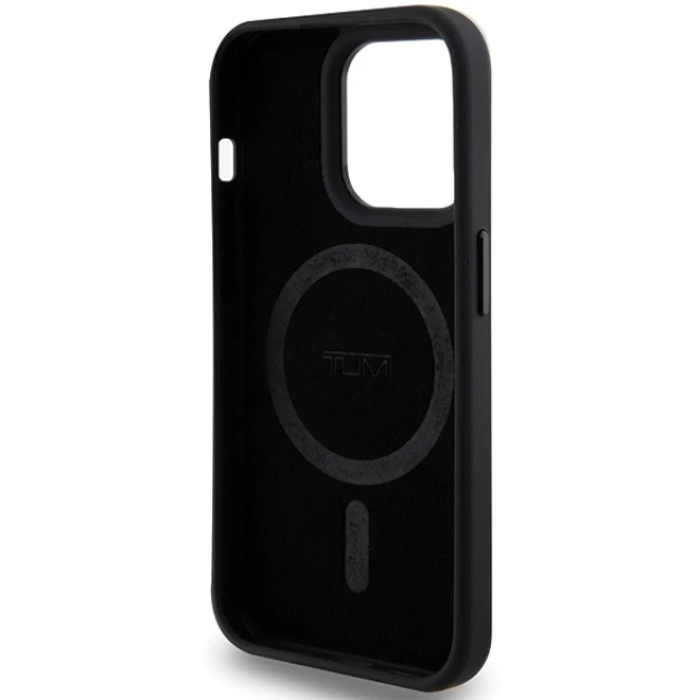 Чохол Tumi Leather Balistic Pattern для iPhone 15 Pro Black (TUHMP15LRBAK)