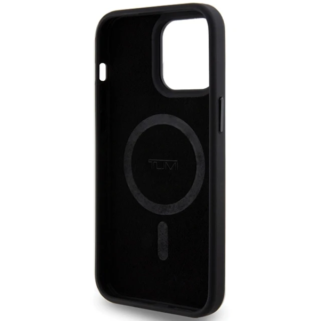 Чехол Tumi Leather Balistic Pattern для iPhone 15 Pro Max Black (TUHMP15XRBAK)