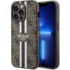 Чохол Guess 4G Printed Stripes для iPhone 15 Pro Brown with MagSafe (GUHMP15LP4RPSW)