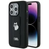 Чохол Karl Lagerfeld Gripstand Saffiano Choupette Pins для iPhone 14 Pro Black (KLHCP14LGSACHPK)