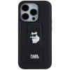 Чохол Karl Lagerfeld Gripstand Saffiano Choupette Pins для iPhone 14 Pro Black (KLHCP14LGSACHPK)