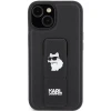 Чохол Karl Lagerfeld Gripstand Saffiano Choupette Pins для iPhone 15 Plus Black (KLHCP15MGSACHPK)
