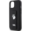Чохол Karl Lagerfeld Gripstand Saffiano Choupette Pins для iPhone 15 Plus Black (KLHCP15MGSACHPK)