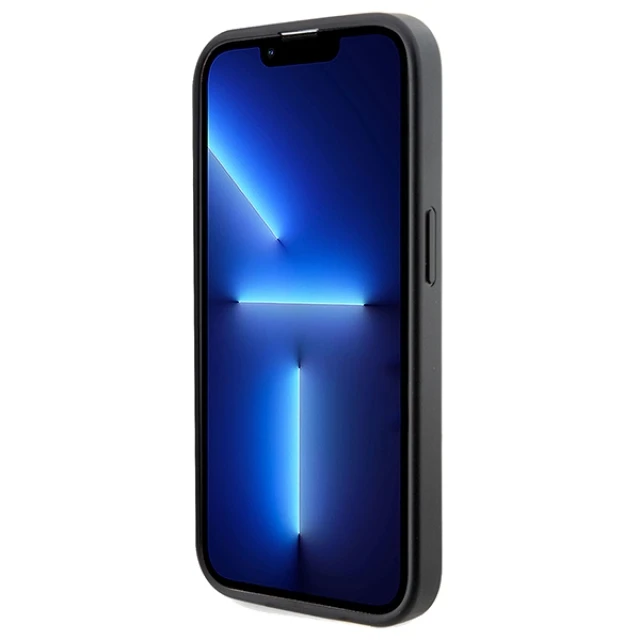 Чохол Guess 4G Printed Stripes для iPhone 15 Pro Max Black with MagSafe (GUHMP15XP4RPSK)