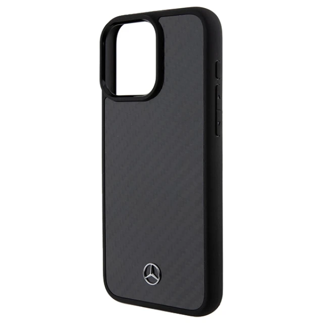 Чохол Mercedes Carbon Fiber Dynamic для iPhone 15 Pro Max Black (MEHCP15XRCABK)