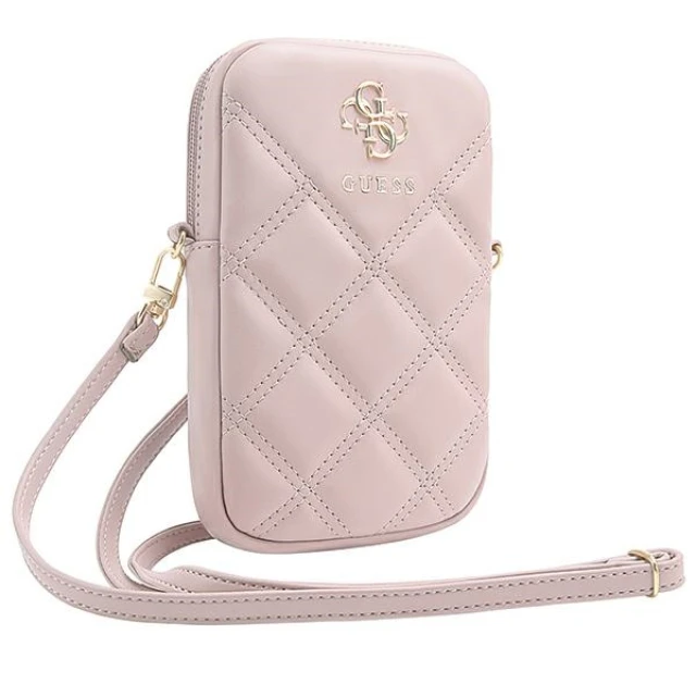 Сумка Guess 4G Triangle Metal Logo Wallet Zipper Pouch Pink (GUWBZPSQSSGP)