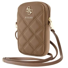 Сумка Guess 4G Triangle Metal Logo Wallet Zipper Pouch Brown (GUWBZPSQSSGW)