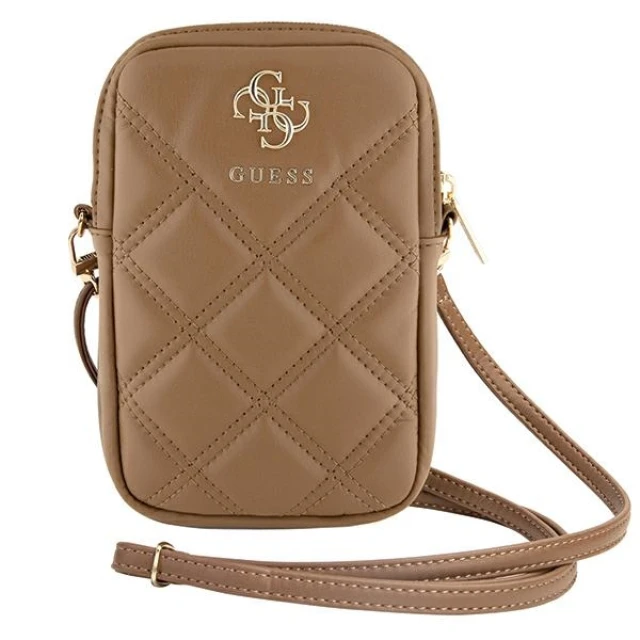 Сумка Guess 4G Triangle Metal Logo Wallet Zipper Pouch Brown (GUWBZPSQSSGW)