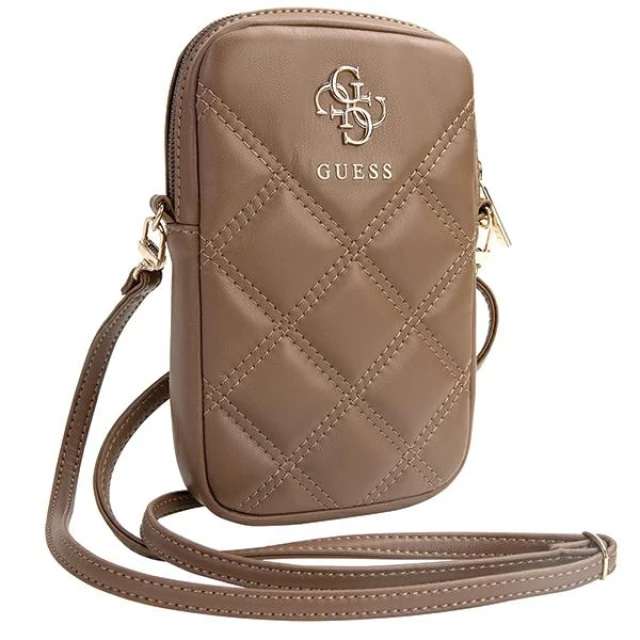 Сумка Guess 4G Triangle Metal Logo Wallet Zipper Pouch Brown (GUWBZPSQSSGW)
