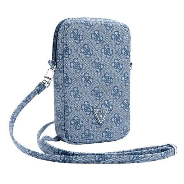 Сумка Guess 4G Triangle Metal Logo Wallet Zipper Pouch Blue (GUWBZP4GFTSB)