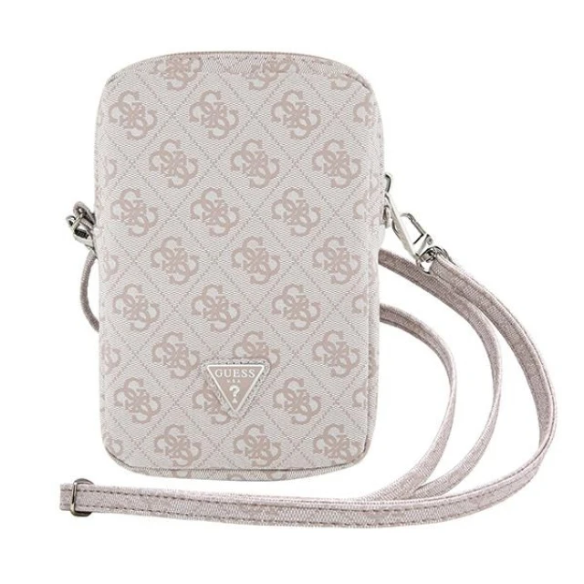 Сумка Guess 4G Triangle Metal Logo Wallet Zipper Pouch Pink (GUWBZP4GFTSP)