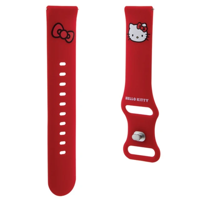 Ремешок Hello Kitty Silicone Kitty Head Red 20mm (Hel000104-0)