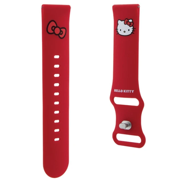 Ремінець Hello Kitty Silicone Kitty Head Red 22mm (Hel000105-0)