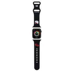 Ремінець Hello Kitty Silicone Kitty Head для Apple Watch 42 (10 series) | 41 | 40 | 38 mm Black (Hel000052-0)