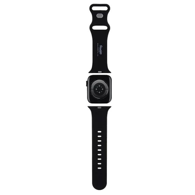 Ремінець Hello Kitty Silicone Kitty Head для Apple Watch 42 (10 series) | 41 | 40 | 38 mm Black (Hel000052-0)
