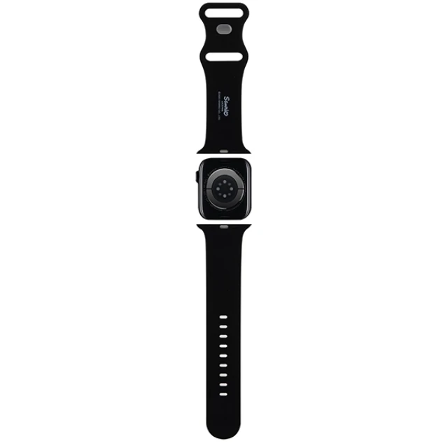 Ремінець Hello Kitty Silicone Kitty Head для Apple Watch 49 | 46 | 45 | 44 | 42 mm (1-3 series) Black (Hel000058-0)