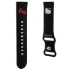 Ремінець Hello Kitty Silicone Kitty Head Black 22mm (Hel000103-0)