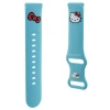 Ремінець Hello Kitty Silicone Kitty Head Blue 20mm (HKUWMSCHBLB)
