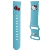 Ремінець Hello Kitty Silicone Kitty Head для Universal 22mm Blue (HKUWLSCHBLB)