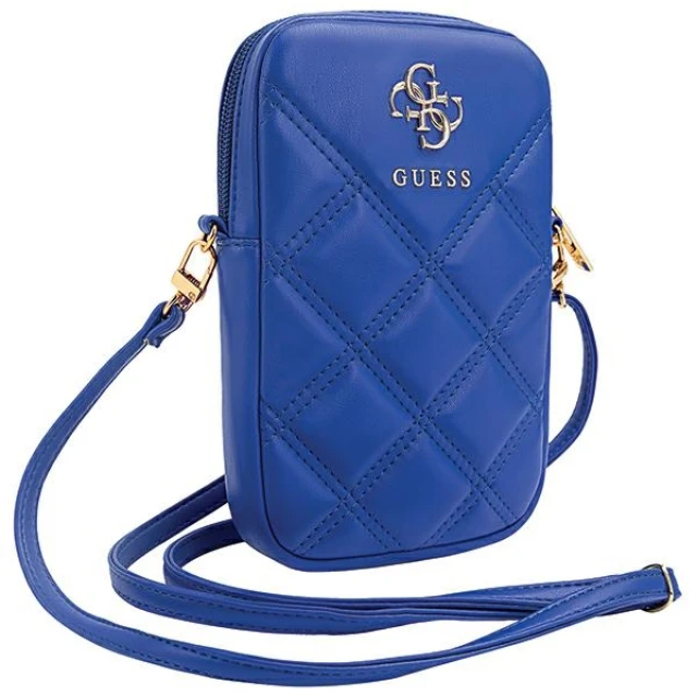Сумка Guess 4G Triangle Metal Logo Wallet Zipper Pouch Blue (GUWBZPSQSSGB)