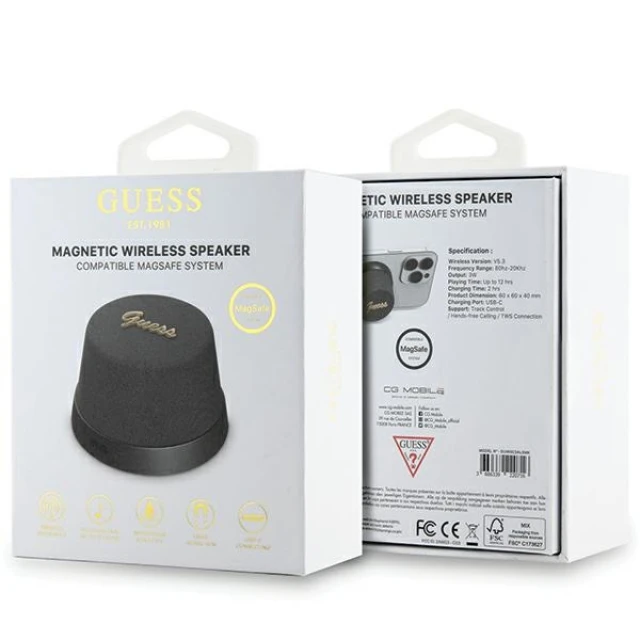 Акустична система Guess Magnetic Script Metal Black (GUWSC3ALSMK)