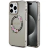 Чохол Guess IML Flowers Wreatch для iPhone 15 Pro Max Black with MagSafe (GUHMP15XHFWFCK)