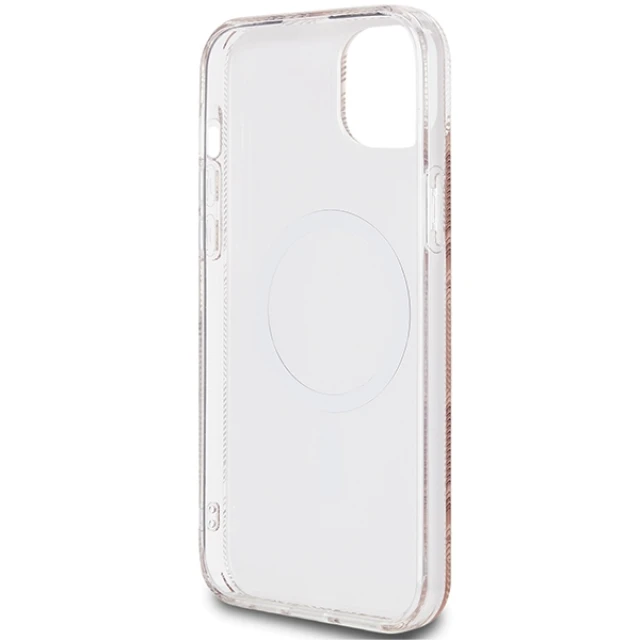 Чохол Guess IML GCube для iPhone 15 Plus | 14 Plus Brown with MagSafe (GUHMP15MHGCUSTGW)