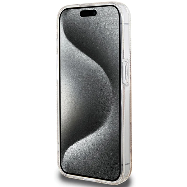 Чохол Guess IML GCube для iPhone 15 Pro Brown with MagSafe (GUHMP15LHGCUSTGW)