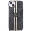 Чехол Guess IML 4G Gold Stripe для iPhone 15 Plus | 14 Plus Black (GUHCP15MH4PSEGK)