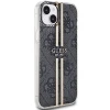 Чехол Guess IML 4G Gold Stripe для iPhone 15 Plus | 14 Plus Black (GUHCP15MH4PSEGK)