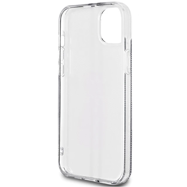 Чехол Guess IML 4G Gold Stripe для iPhone 15 Plus | 14 Plus Black (GUHCP15MH4PSEGK)