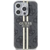 Чехол Guess IML 4G Gold Stripe для iPhone 15 Pro Black (GUHCP15LH4PSEGK)