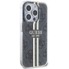 Чехол Guess IML 4G Gold Stripe для iPhone 15 Pro Black (GUHCP15LH4PSEGK)