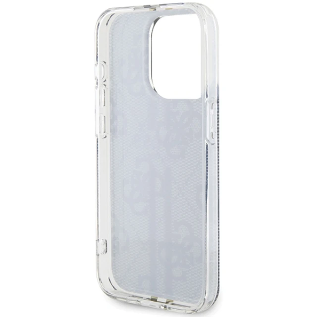 Чехол Guess IML 4G Gold Stripe для iPhone 15 Pro Black (GUHCP15LH4PSEGK)