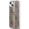 Чохол Guess IML 4G Gold Stripe для iPhone 15 Plus | 14 Plus Brown (GUHCP15MH4PSEGW)