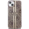 Чохол Guess IML 4G Gold Stripe для iPhone 15 Plus | 14 Plus Brown (GUHCP15MH4PSEGW)