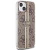 Чохол Guess IML 4G Gold Stripe для iPhone 15 Plus | 14 Plus Brown (GUHCP15MH4PSEGW)