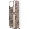 Чохол Guess IML 4G Gold Stripe для iPhone 15 Plus | 14 Plus Brown (GUHCP15MH4PSEGW)