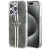 Чохол Guess IML 4G Gold Stripe для iPhone 15 Pro Brown (GUHCP15LH4PSEGW)