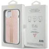 Чохол Guess IML 4G Gold Stripe для iPhone 15 Plus | 14 Plus Pink (GUHCP15MH4PSEGP)
