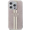 Чохол Guess IML 4G Gold Stripe для iPhone 15 Pro Pink (GUHCP15LH4PSEGP)